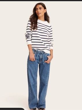 Parke x Target Medium Wash-Mid-Rise Drawstring Baggy Jeans-Size 10 NWT
